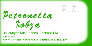 petronella kobza business card